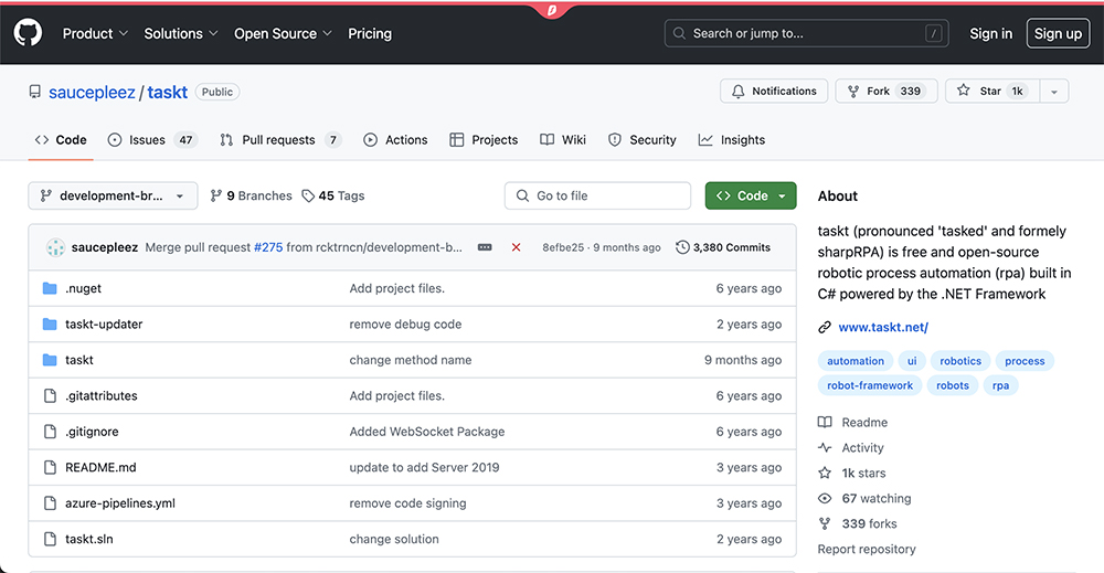 rpa tool Taskt